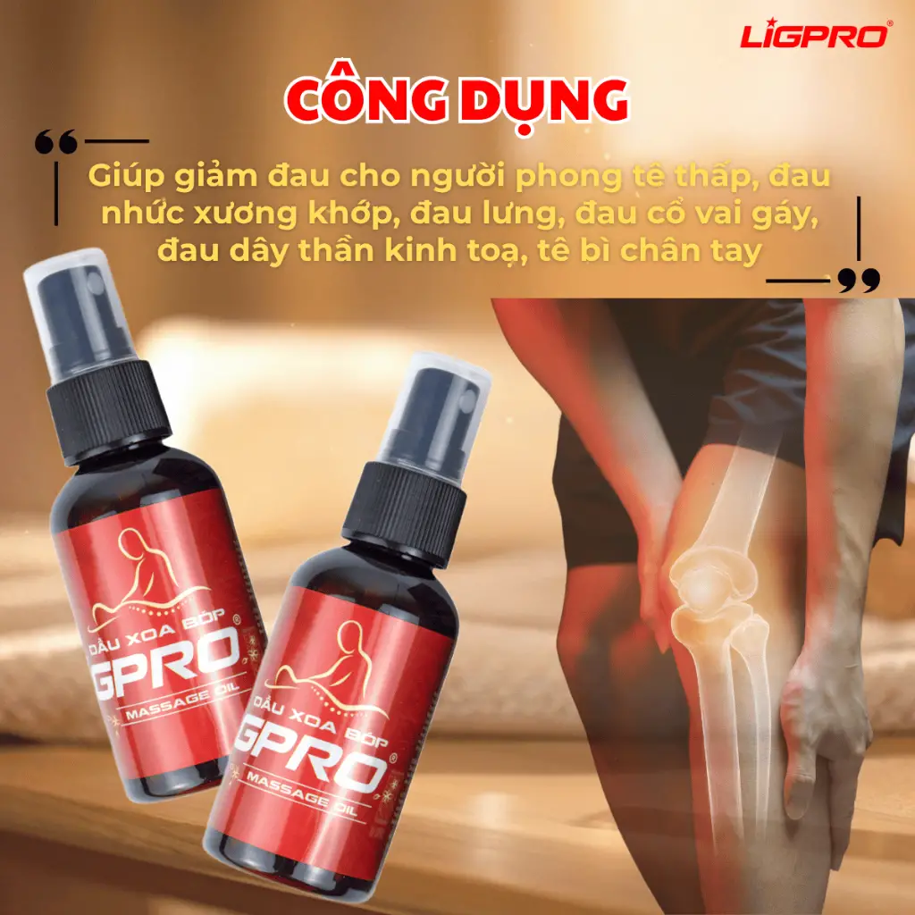 Dầu Xoa Bóp Ligpro 50ml