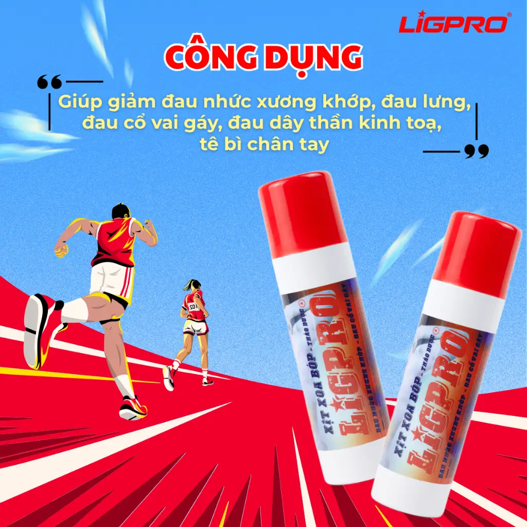 Xịt Xoa Bóp Thảo Dược Ligpro 200ml