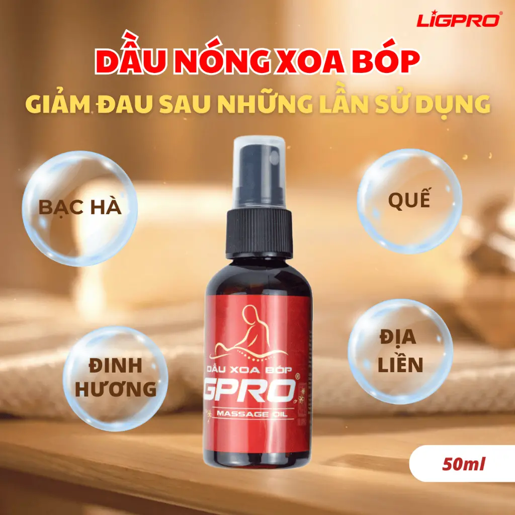 Dầu Xoa Bóp Ligpro 50ml