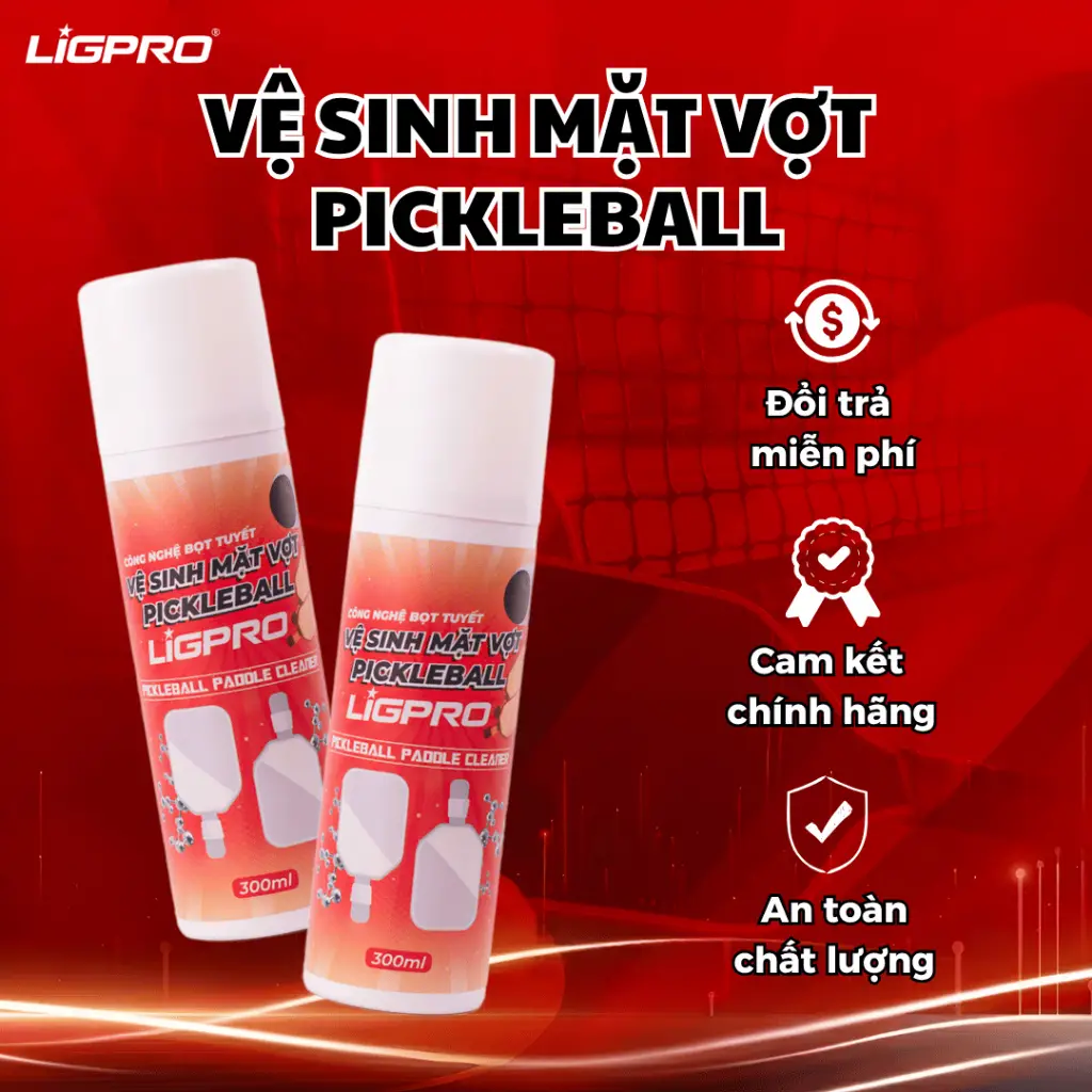 Xịt Vệ Sinh Mặt Vợt Pickleball Ligpro 300ml