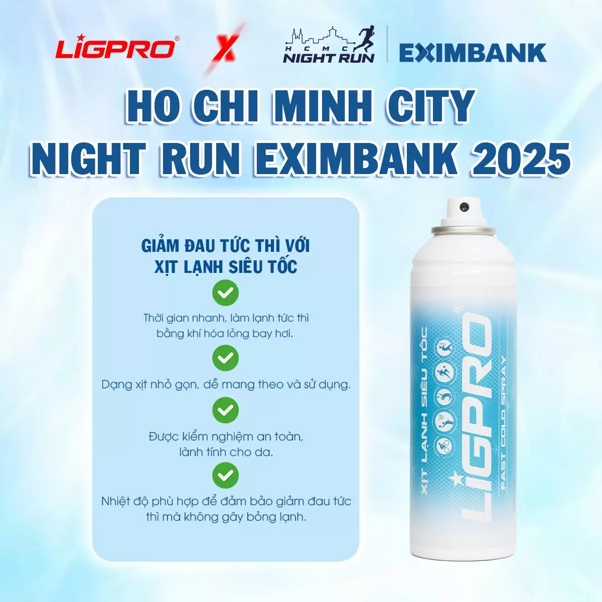 Giải Ho Chi Minh City Night Run Eximbank 2025: Ligpro Đồng Hành Cùng Hành Trình Bứt Phá