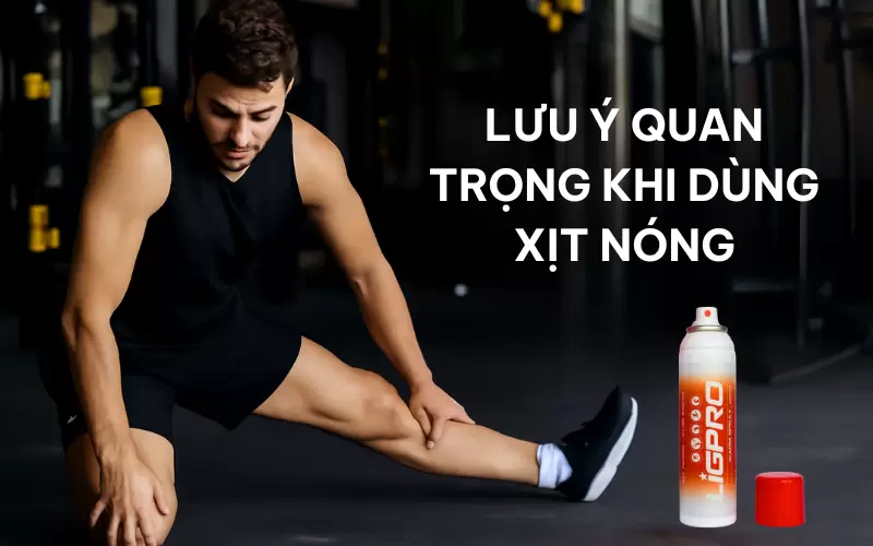 Cách dùng xịt nóng trước khi tập gym an toàn nhất