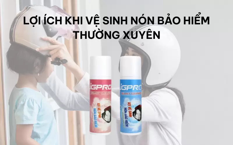 Lý do bạn nên dùng xịt vệ sinh nón bảo hiểm thường xuyên