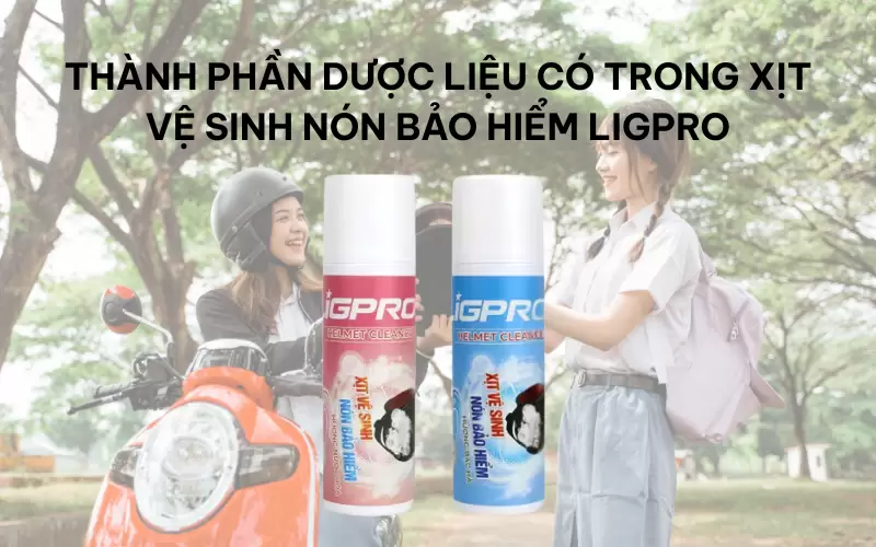 Thành phần dược liệu có trong xịt vệ sinh nón bảo hiểm Ligpro