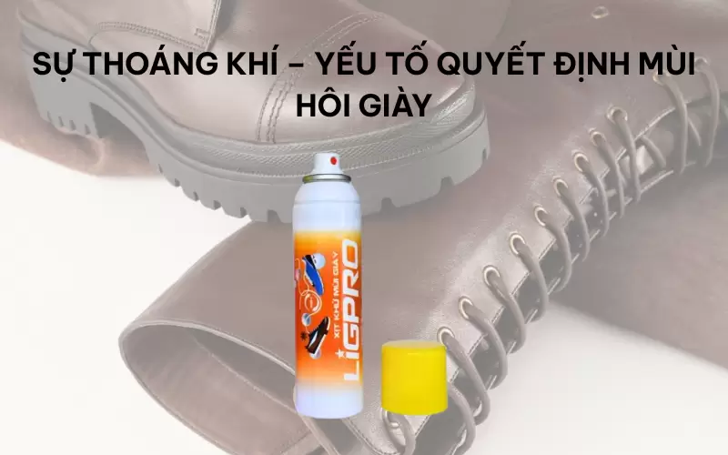 Vì sao chất liệu và độ thoáng khí ảnh hưởng đến mùi hôi giày