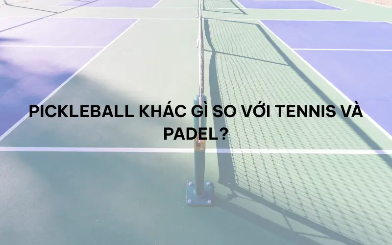 Pickleball khác gì so với tennis và padel?