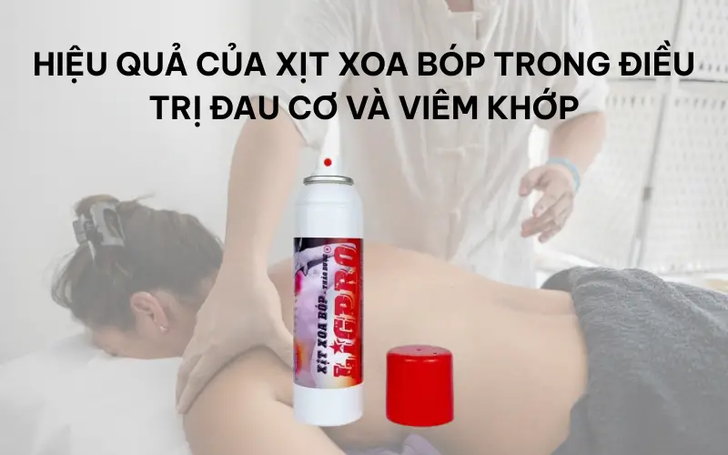 Hiệu quả của xịt xoa bóp trong điều trị đau cơ và viêm khớp