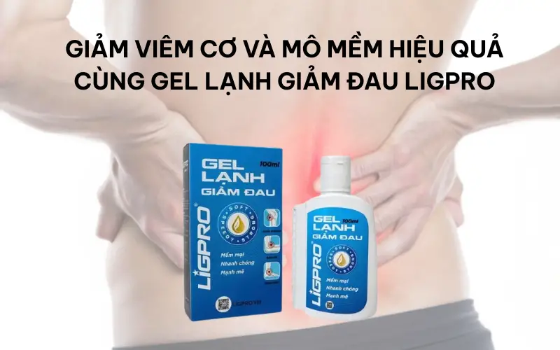 Giảm viêm cơ và mô mềm hiệu quả cùng gel lạnh giảm đau Ligpro