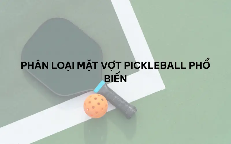 Top các tiêu chí cần biết khi chọn mặt vợt pickleball cho người mới
