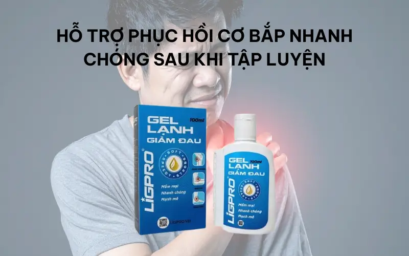Làm dịu nhức mỏi hiệu quả sau vận động cùng gel lạnh giảm đau