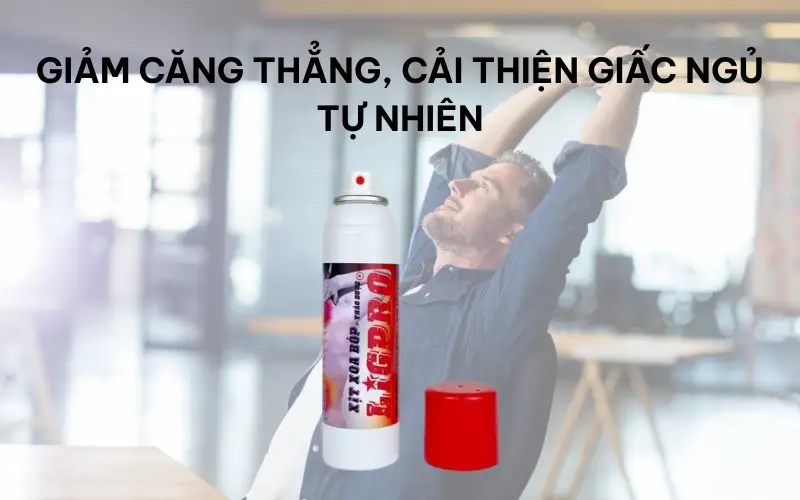 Thư giãn cơ thể và xua tan căng thẳng cùng xịt xoa bóp Ligpro