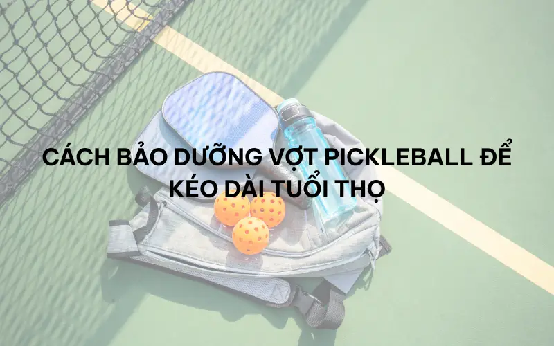 Cách bảo dưỡng vợt pickleball để kéo dài tuổi thọ