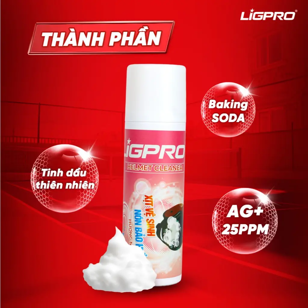 Vệ sinh nón bảo hiểm – xịt nón Ligpro và cách xử lý nón hôi triệt để, an toàn