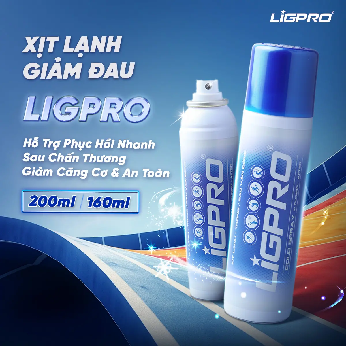 Bình xịt lạnh giảm đau Ligpro – Giải pháp đột phá trong sơ cứu chấn thương thể thao hiện đại: Từ lý thuyết đến thực tiễn lâm sàng