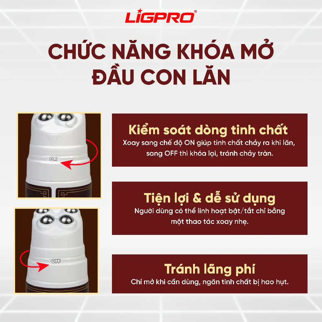 Con Lăn Massage LIGPRO Gừng Ngải Quế – Giải pháp hỗ trợ giảm đau, thư giãn và phục hồi cơ thể từ thảo dược tự nhiên