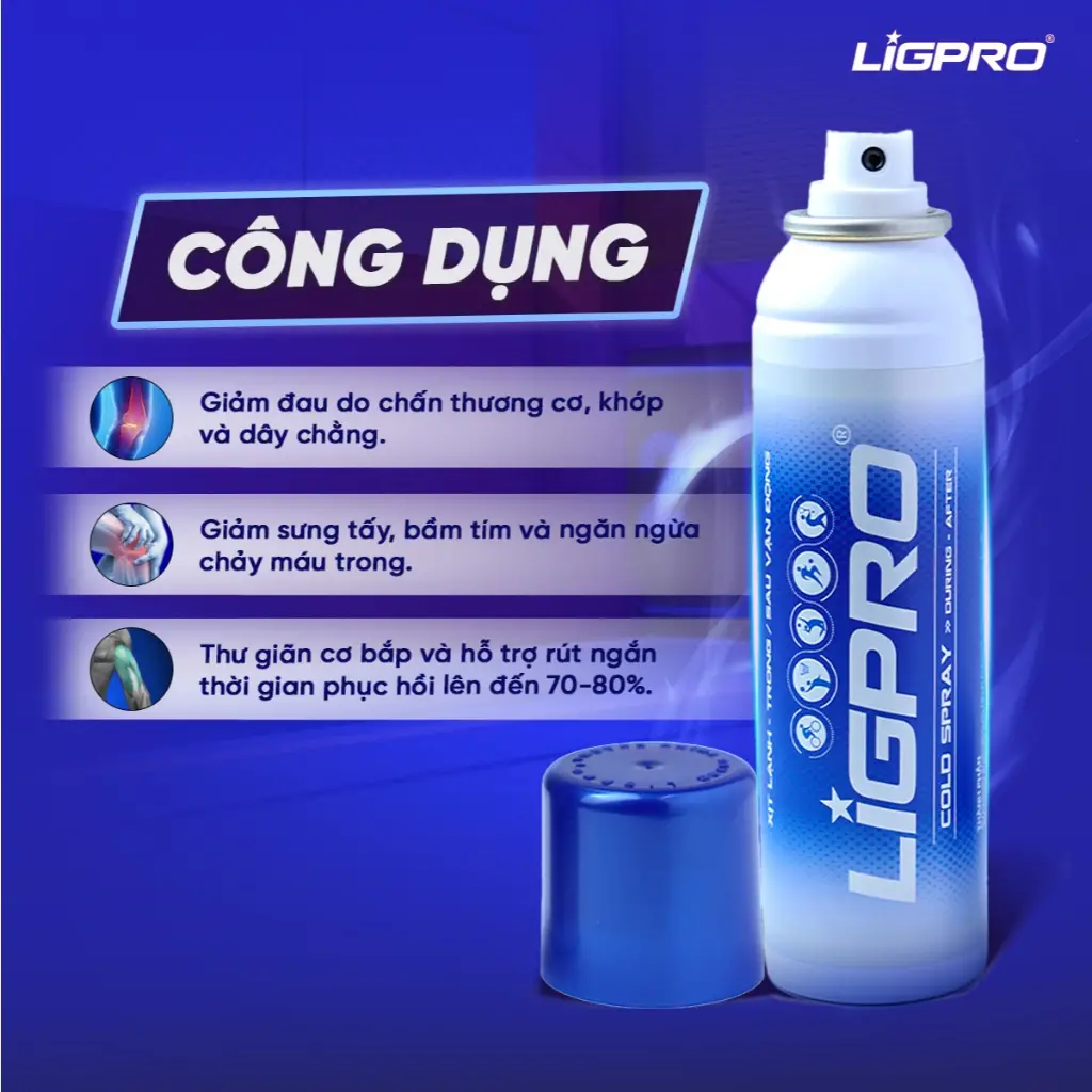 Bình xịt lạnh giảm đau Ligpro – Giải pháp đột phá trong sơ cứu chấn thương thể thao hiện đại: Từ lý thuyết đến thực tiễn lâm sàng