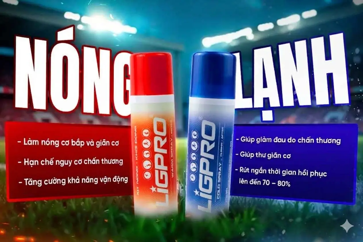 Thời điểm sử dụng Xịt Nóng & Lạnh Ligpro – Chìa khóa vàng để ngăn ngừa chấn thương