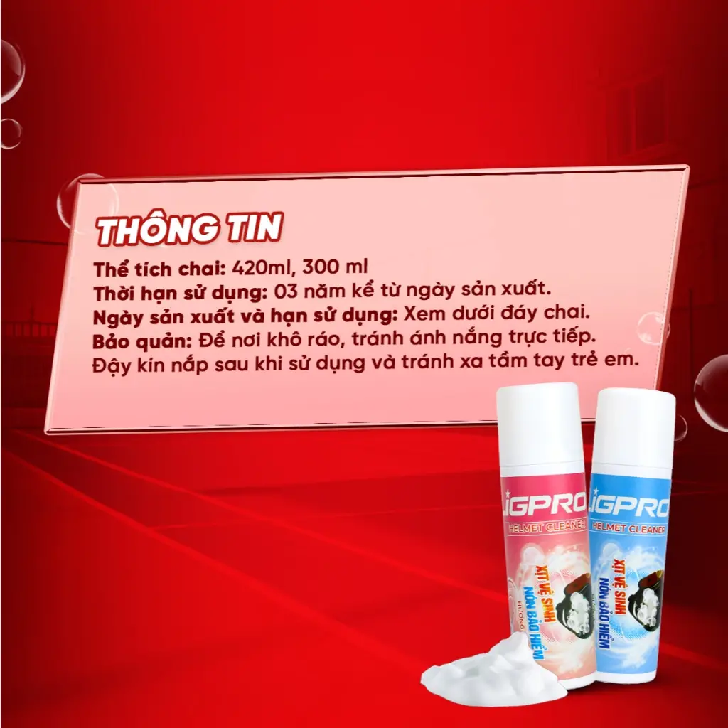 Vệ sinh nón bảo hiểm – xịt nón Ligpro và cách xử lý nón hôi triệt để, an toàn
