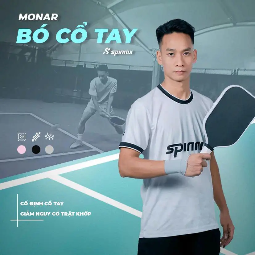 Băng Cổ Tay Spinnix Monar Giúp Bảo Vệ Cổ Tay, Cố Định Khớp, Giảm Nguy Cơ Chấn Thương