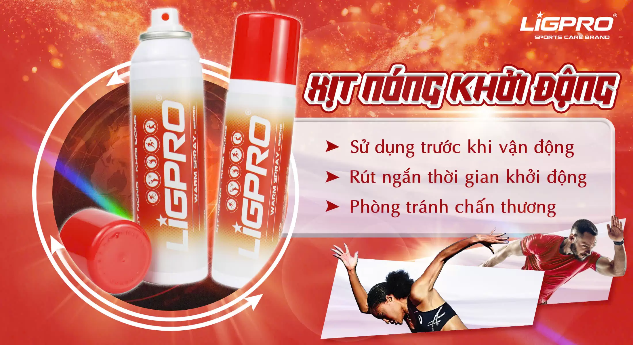 Thời điểm sử dụng Xịt Nóng & Lạnh Ligpro – Chìa khóa vàng để ngăn ngừa chấn thương
