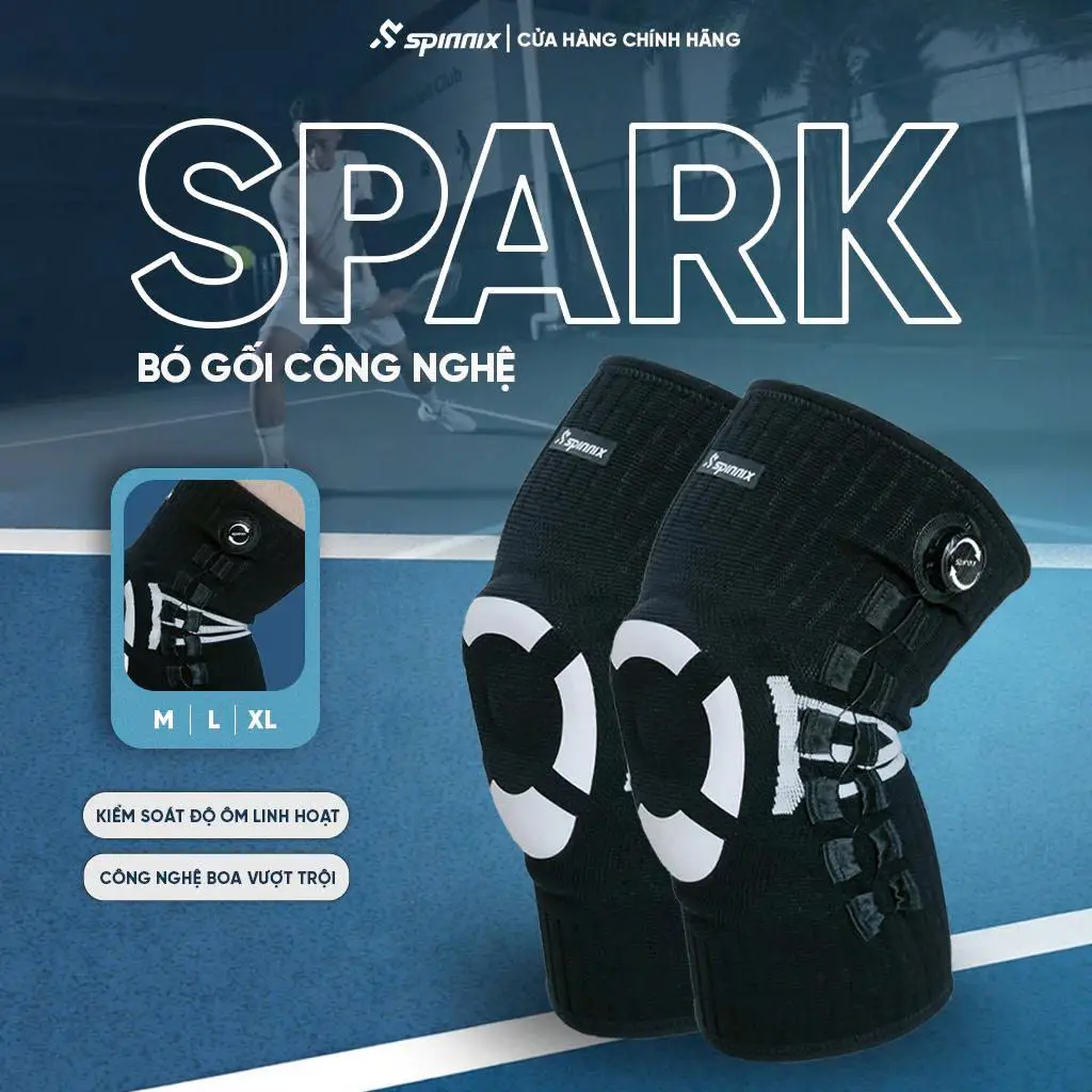 Bó Gối Thể Thao Cao Cấp Spinnix Spark – Công Nghệ BOA Điều Chỉnh Độ Nén Linh Hoạt