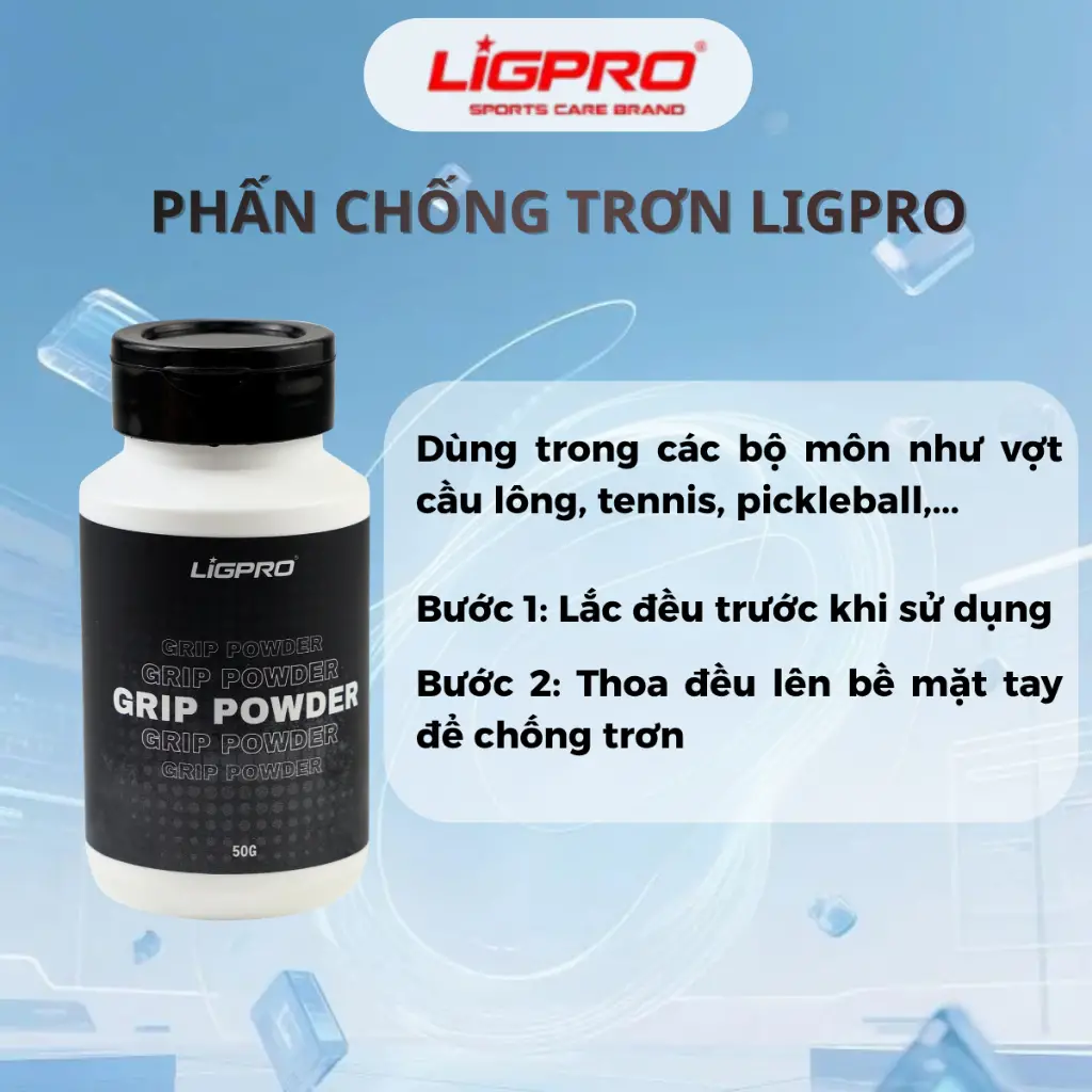Phấn chống trơn Ligpro – Giải pháp hỗ trợ chống trơn tay hiệu quả cho người chơi thể thao