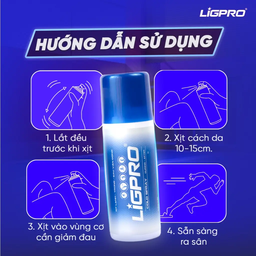 Sử dụng bình xịt lạnh Ligpro đúng cách: Hướng dẫn chi tiết từ chuyên gia y tế thể thao và những lưu ý để tránh biến chứng bỏng lạnh