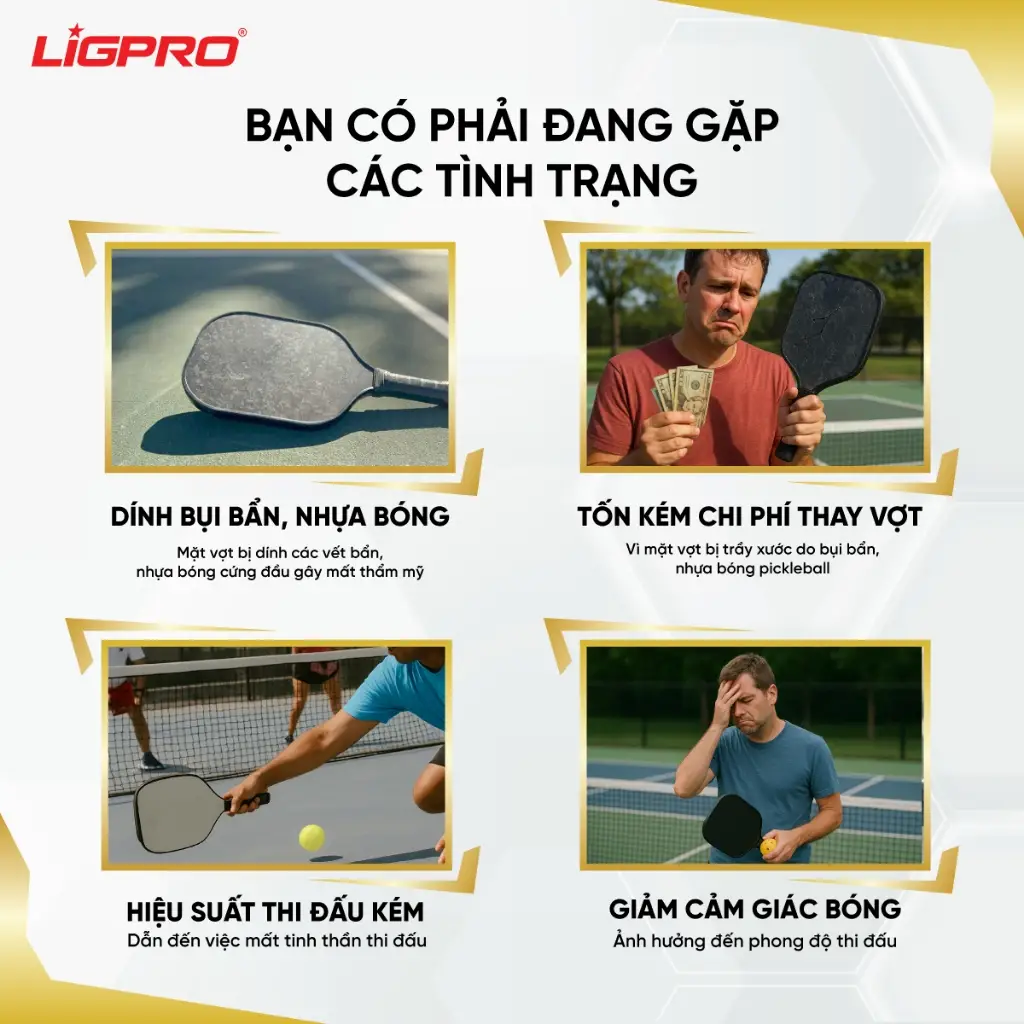 Xịt vệ sinh mặt vợt pickleball Xtreme Clean Ligpro – Giải pháp làm sạch chuyên sâu cho người chơi pickleball
