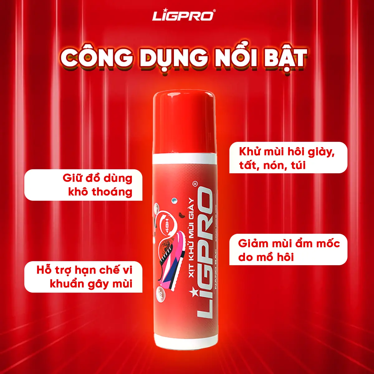 XỊT KHỬ MÙI GIÀY NANO BẠC HƯƠNG HOA HỒNG