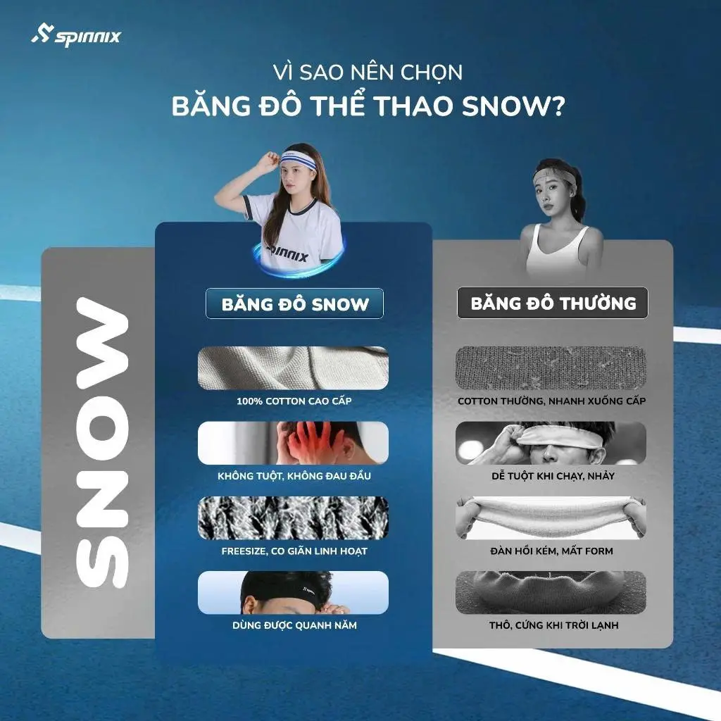 ligpro-vn-t6rLH4cjt8 Băng Đô Thể Thao Spinnix Snow – Thấm Hút Mồ Hôi, Co Giãn Thoải Mái, Không Tuột