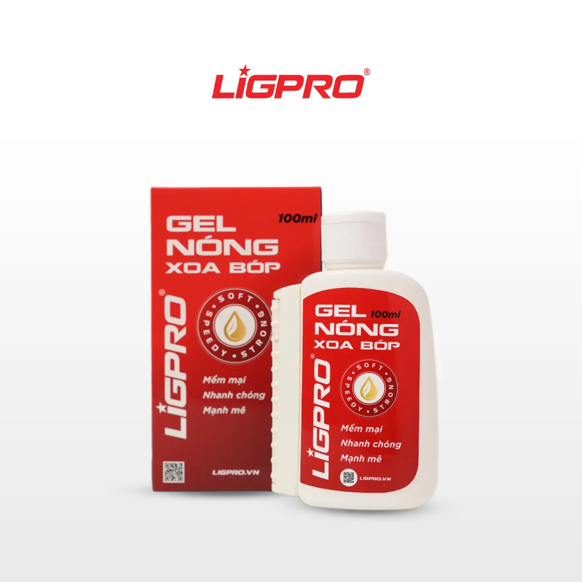 Combo Bình Xịt Thể Thao Ligpro (160ml/200ml): Xịt Nóng Khởi Động + Xịt Lạnh Giảm Đau