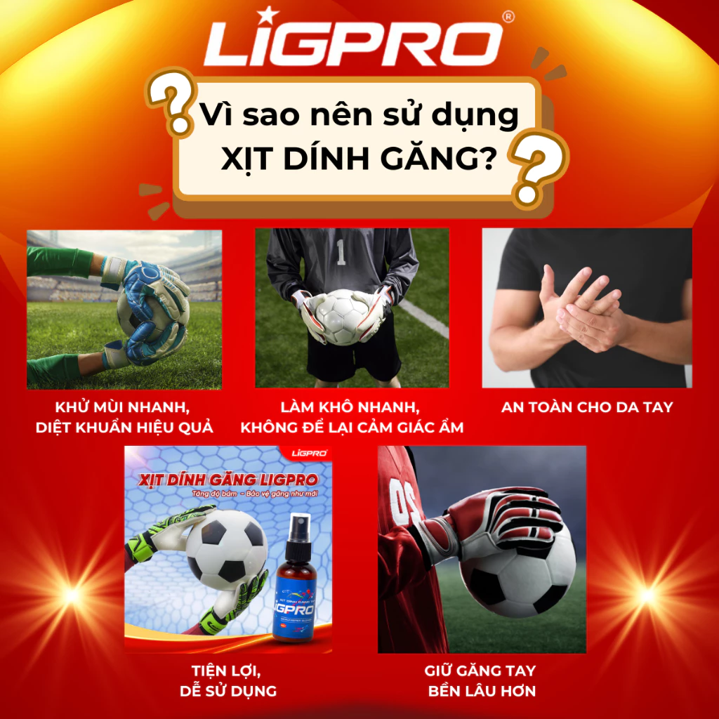 Xịt Găng Tay Thủ Môn Ligpro 50ml