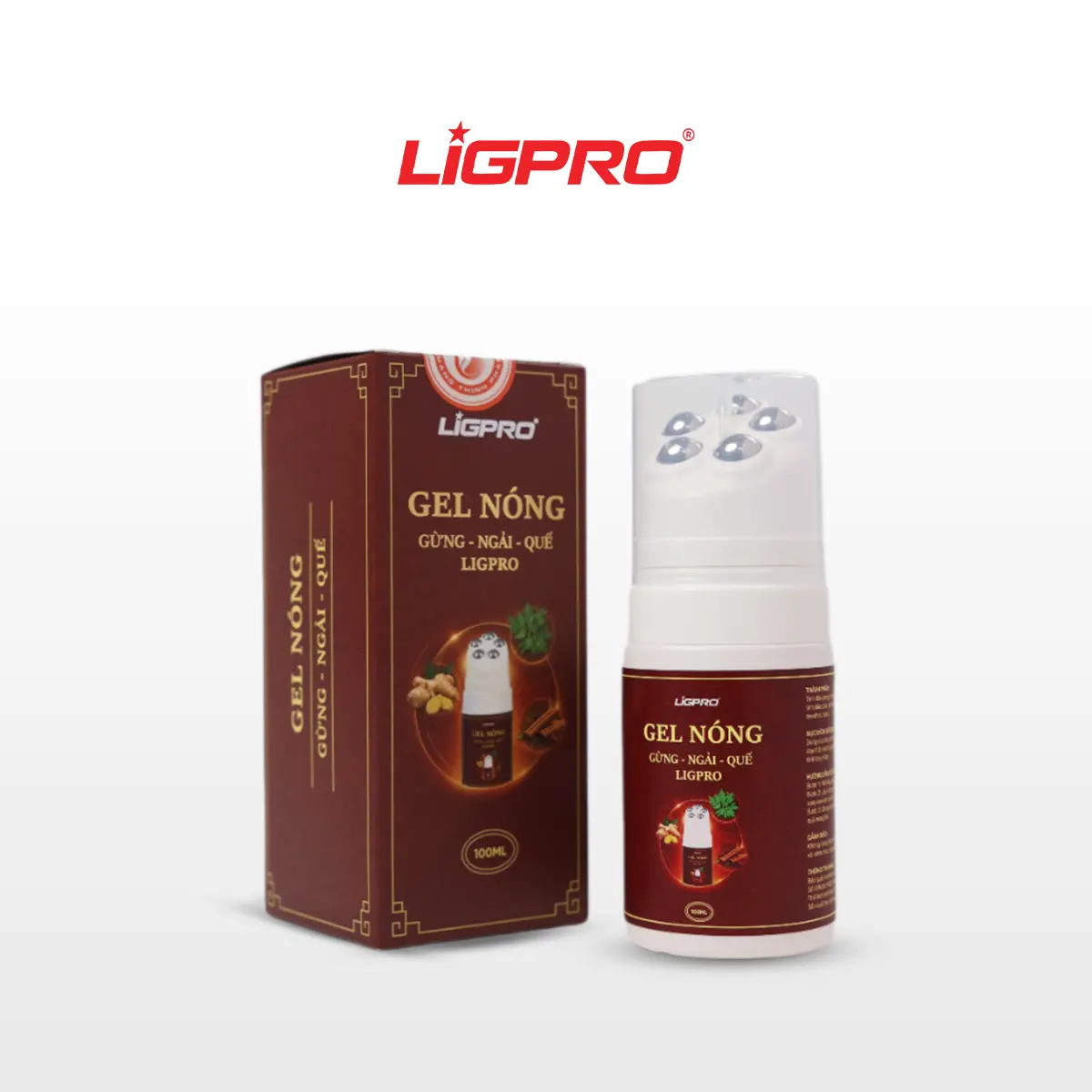 Combo Bình Xịt Thể Thao Ligpro (160ml/200ml): Xịt Nóng Khởi Động + Xịt Lạnh Giảm Đau