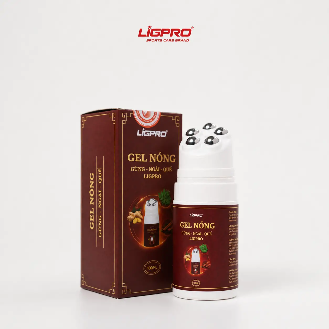 Con Lăn Massage Gừng Ngải Quế Ligpro