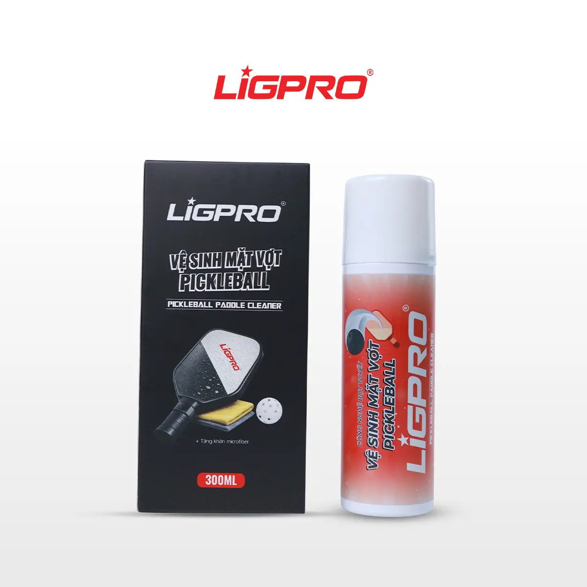 Xịt Vệ Sinh Mặt Vợt Pickleball Ligpro 300ml