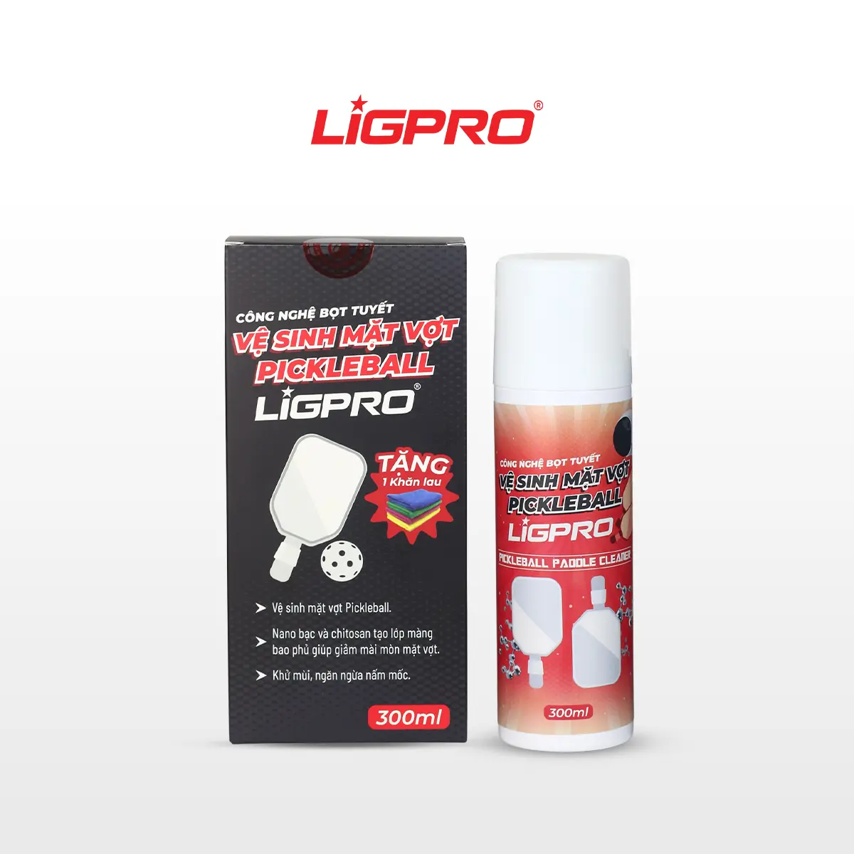 Combo Bình Xịt Thể Thao Ligpro (160ml/200ml): Xịt Nóng Khởi Động + Xịt Lạnh Giảm Đau