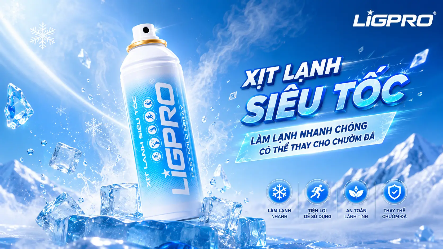 Giải pháp xử lý đau nhức khẩn cấp: Sơ cứu chấn thương thể thao cùng Xịt Lạnh Siêu Tốc Ligpro