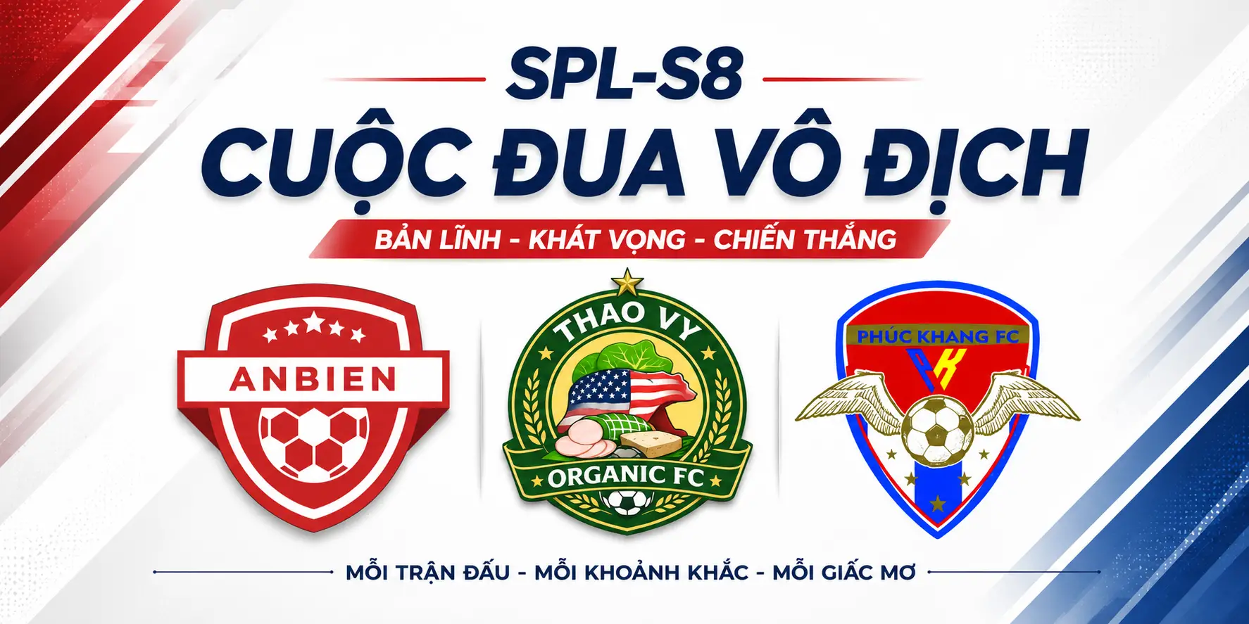GIẢI BÓNG ĐÁ SPL-S8: LỊCH THI ĐẤU VÒNG 6 VÀ VÒNG 7 CHÍNH THỨC CỦA AN BIÊN, THẢO VY, PHÚC KHANG