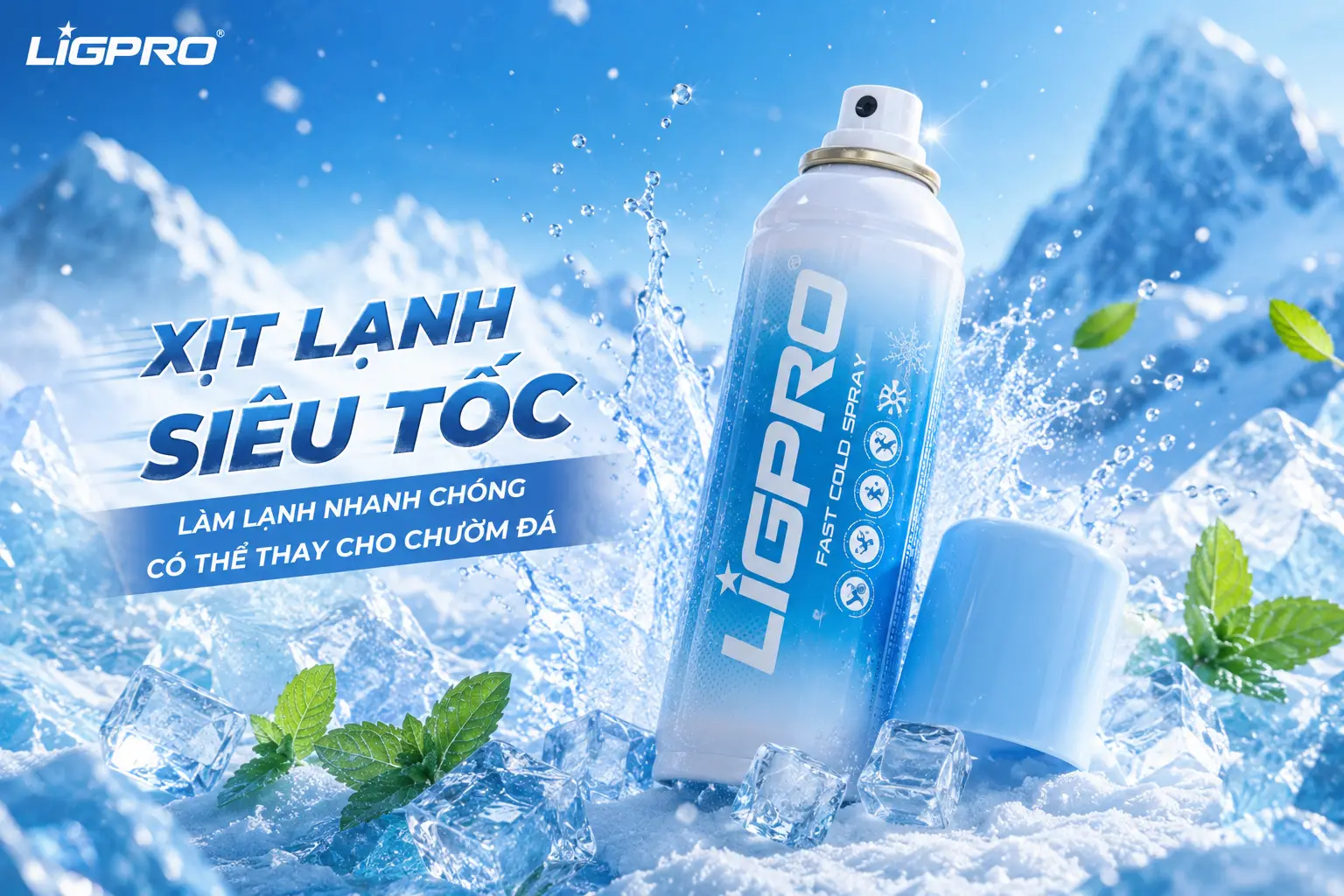 BÌNH XỊT LẠNH SIÊU TỐC LIGPRO – GIẢI PHÁP GIẢM ĐAU CẤP TỐC VÀ XỬ LÝ CHẤN THƯƠNG THỂ THAO TỨC THÌ