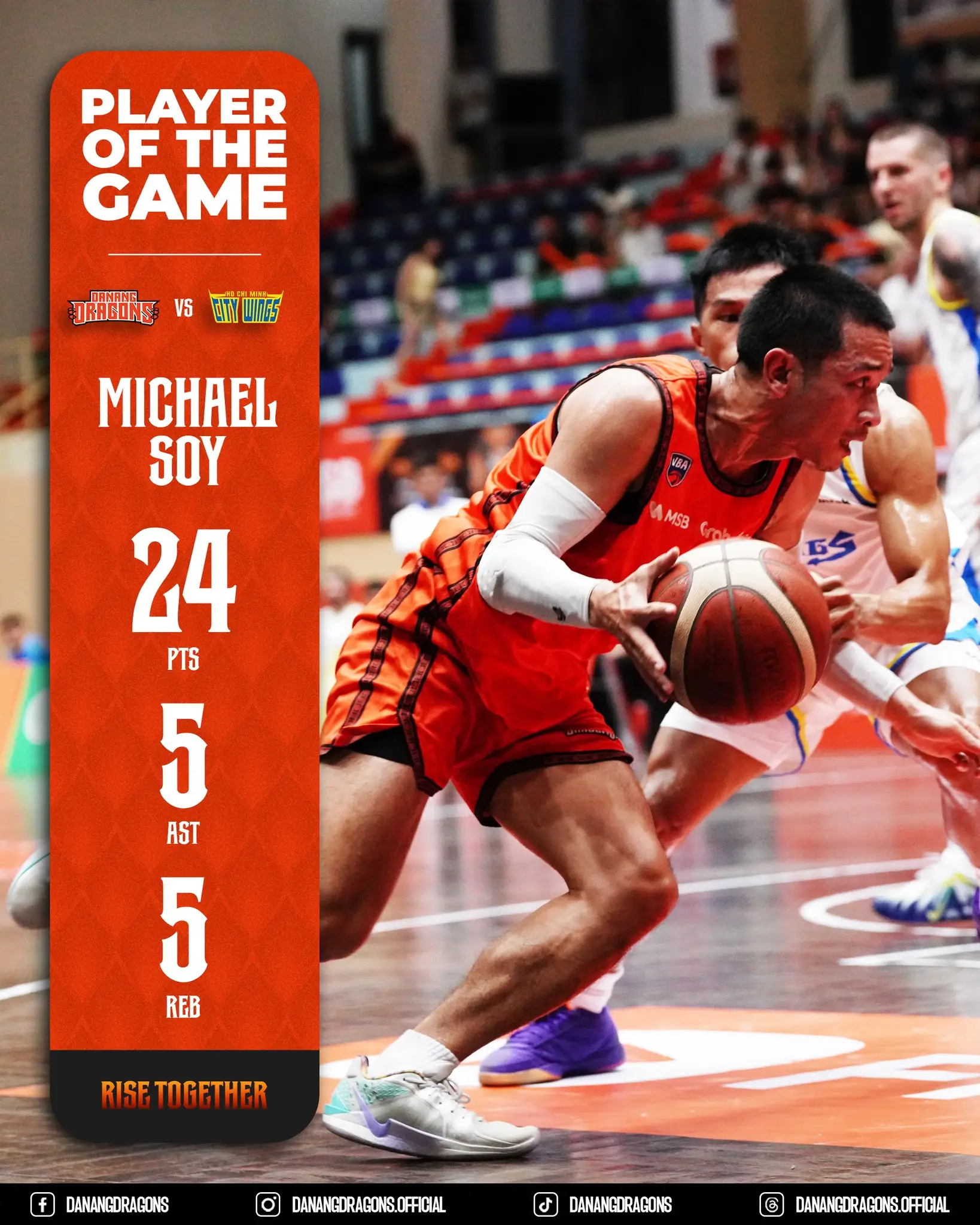Màn trau dồi bản lĩnh đầy hứa hẹn của danang dragons vs City Wings