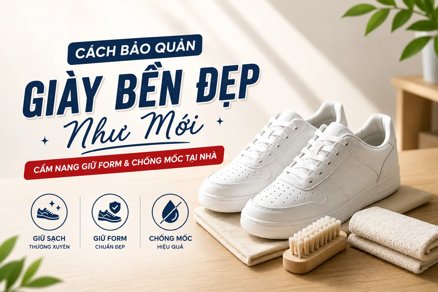 Cách Bảo Quản Giày Bền Đẹp Như Mới: Cẩm Nang Giữ Form Và Chống Mốc Tại Nhà