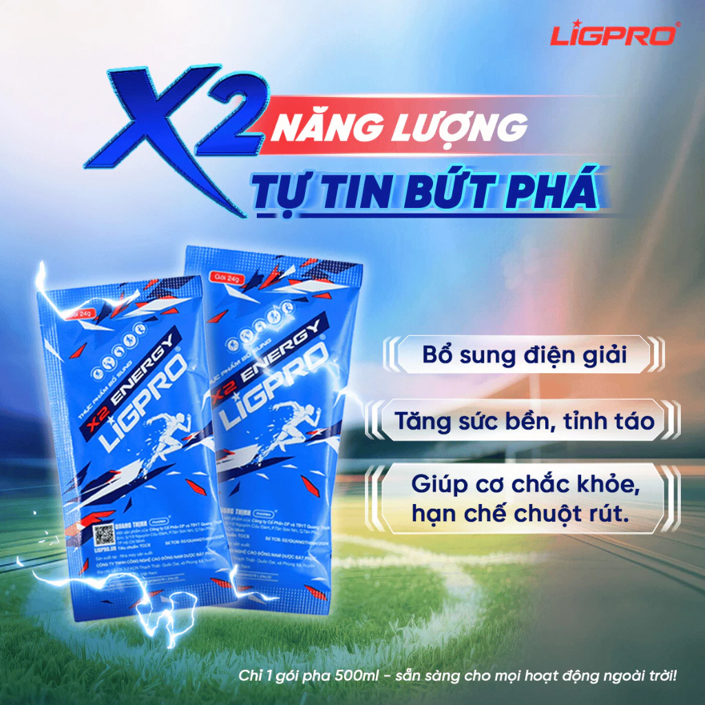 Thức Uống Thể Thao X2 ENERGY LIGPRO – Giải Pháp Phục Hồi Toàn Diện Cho Người Vận Động