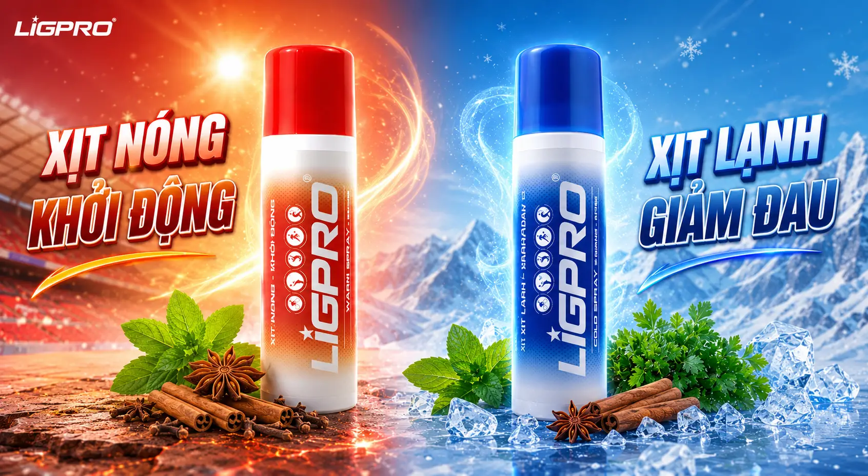 GIẢI PHÁP KHỞI ĐỘNG CHUYÊN SÂU VÀ NGĂN NGỪA CHẤN THƯƠNG VỚI XỊT NÓNG THẢO DƯỢC LIGPRO