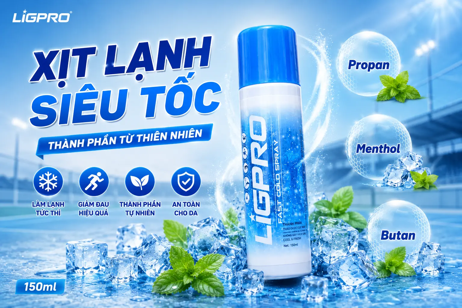 Khi Bị Chấn Thương Thể Thao Có Nên Dùng Bình Xịt Lạnh Siêu Tốc Ligpro Để Hỗ Trợ Làm Dịu Nhanh?