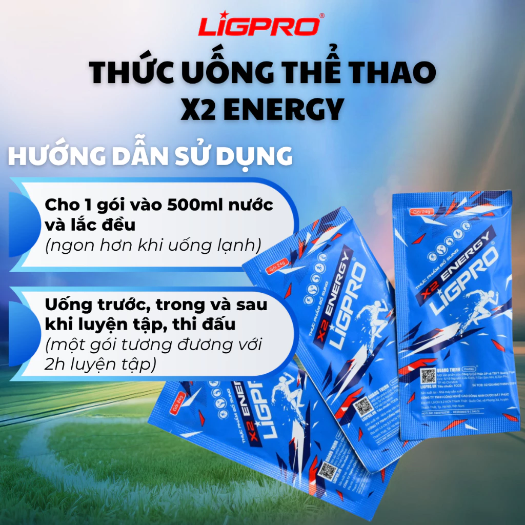 Thức Uống Thể Thao X2 ENERGY LIGPRO – Giải Pháp Phục Hồi Toàn Diện Cho Người Vận Động
