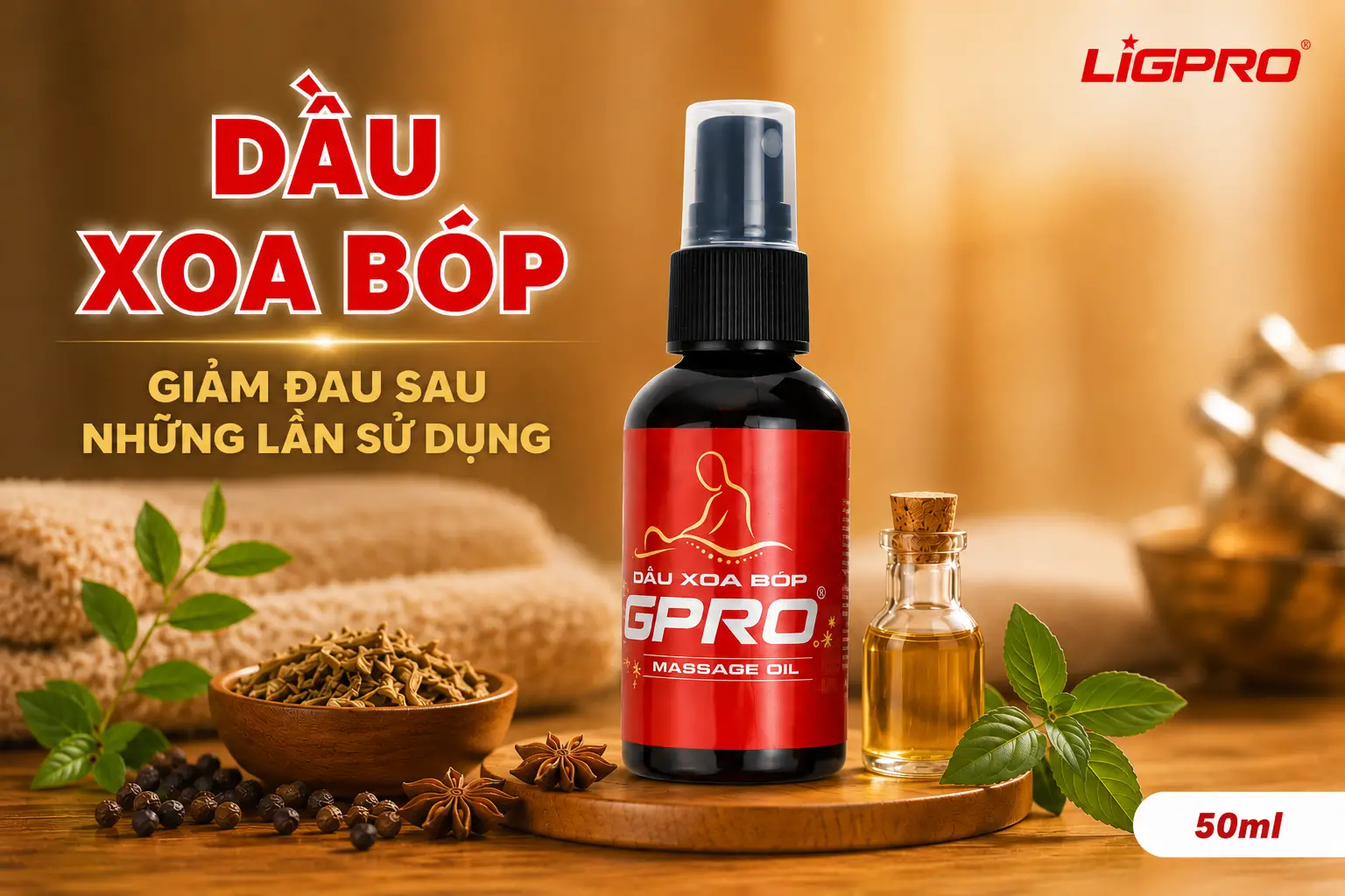 Bí Quyết Xoa Dịu Đau Nhức Cơ Khớp Hiệu Quả Với Dầu Xoa Bóp Ligpro Thế Hệ Mới