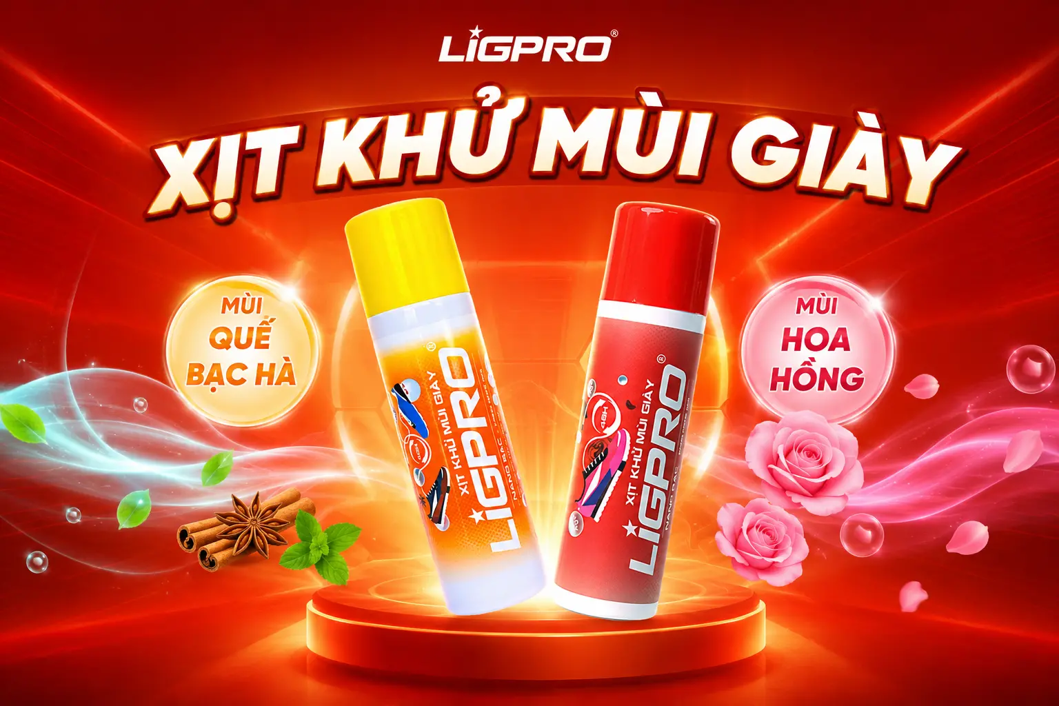 Xịt Khử Mùi Giày Ligpro 200ml – Giải Pháp Khử Mùi Hôi Giày Hiệu Quả Tức Thì