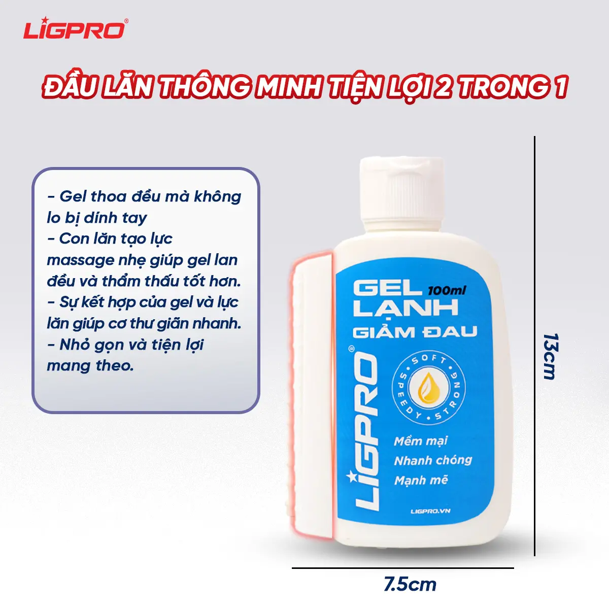 Gel Lạnh Giảm Đau Ligpro 100ml – Giải Pháp Hỗ Trợ Phục Hồi Tức Thì Cho Người Chơi Thể Thao