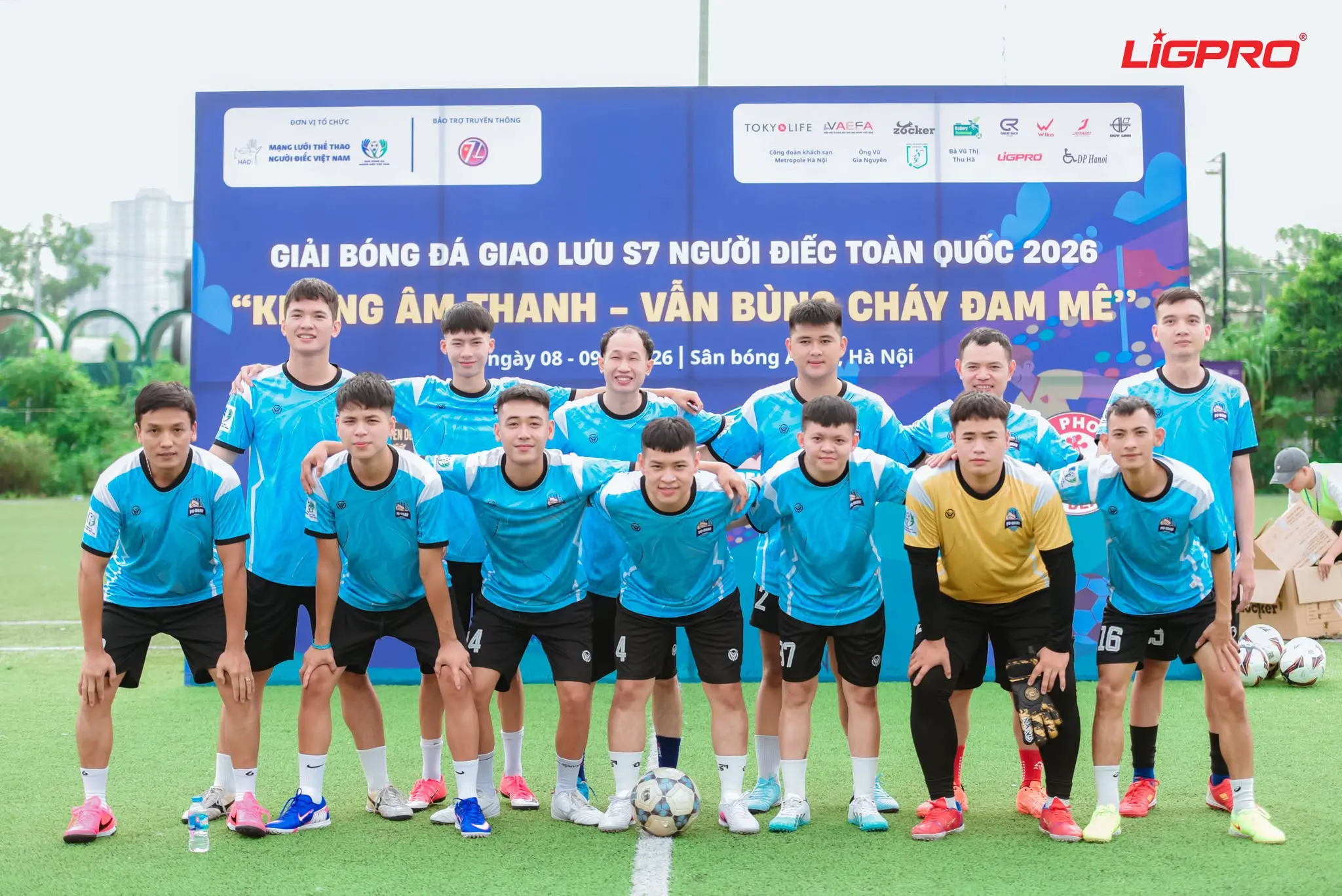 LIGPRO Đồng Hành Cùng Giải Bóng Đá Giao Lưu S7 Người Điếc Toàn Quốc 2026: “Không Âm Thanh – Vẫn Bùng Cháy Đam Mê”