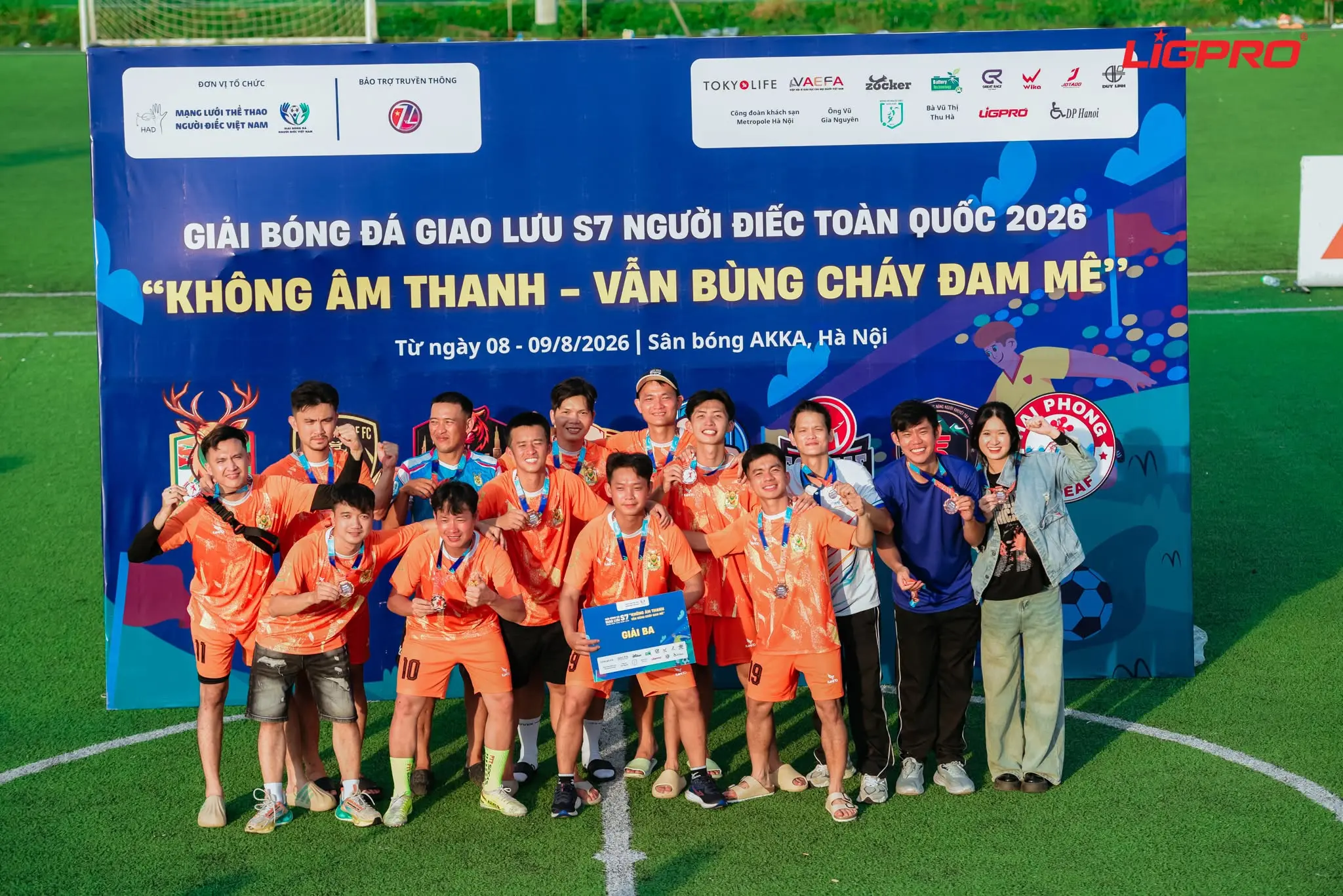 LIGPRO Đồng Hành Cùng Giải Bóng Đá Giao Lưu S7 Người Điếc Toàn Quốc 2026: “Không Âm Thanh – Vẫn Bùng Cháy Đam Mê”